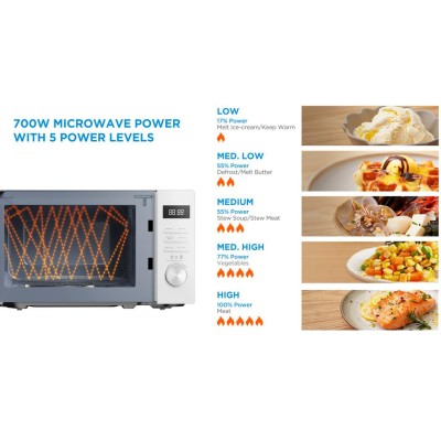 Midea - Mikrovågsugn med Grill 20L 700/1000W - A14326