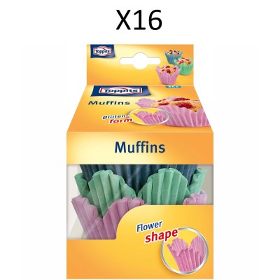 Toppits - Muffinsformar Flower Shape  36-P   16st DFP - A13790