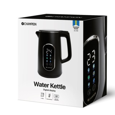 Vattenkokare Digital Temp Varmhållning 1,7L VK800 Mattsvart