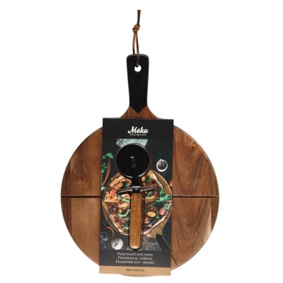 Maku - Pizzaset Med Bricka Och Skärare - A15359