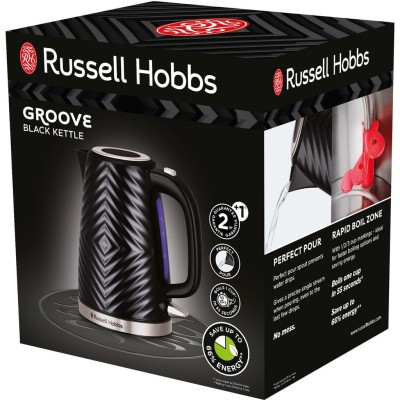 Russell Hobbs - Vattenkokare Groove Kettle Black 26380-70 - A11036