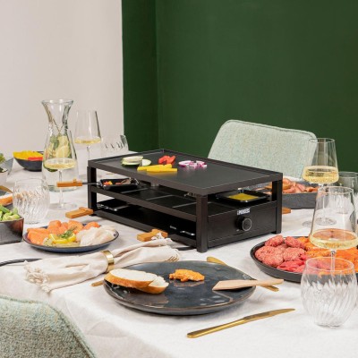 Princess - Raclette 162655  Black Steel Raclette för 8pers. - A11507