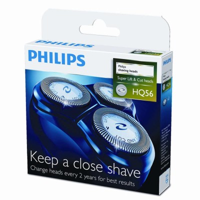 Philips - Rakhuvud HQ56 (3 huvud) - HQ56/50