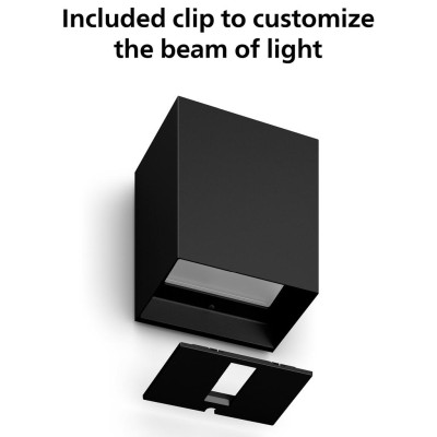 Philips Hue - Resonate Vägglampa Nedåtriktad White and Color Ambiance Svart - A10246