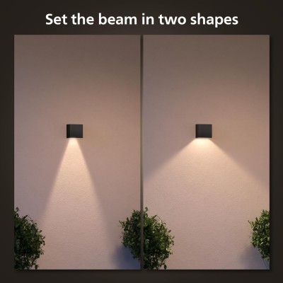 Philips Hue - Resonate Vägglampa Nedåtriktad White and Color Ambiance Svart - A10246