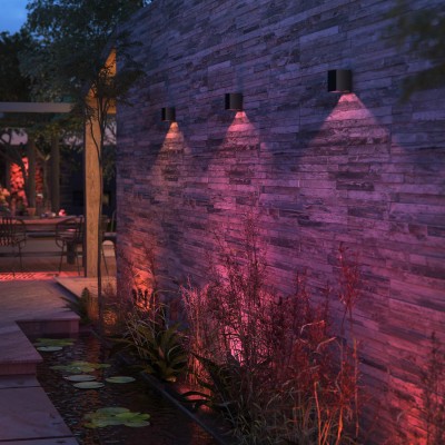 Philips Hue - Resonate Vägglampa Nedåtriktad White and Color Ambiance Svart - A10246