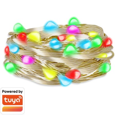 LogiLink - RGB-ljusslinga med fjärrkontroll och WiFi Tuya IP65 5 m - A12606