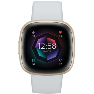 Fitbit - Sense 2, Blue Mist/Soft Gold - FB521GLBM