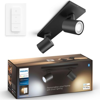 Philips Hue - Runner White Ambiance 2 spotlights 800 lm Svart - A13222