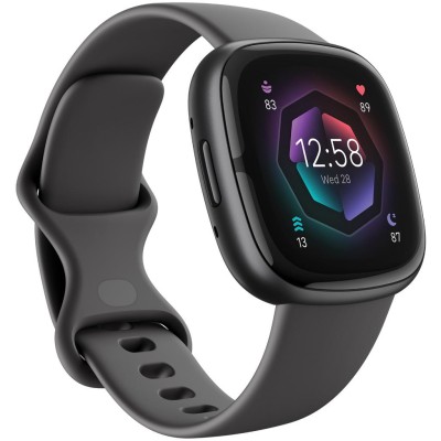 Fitbit - Sense 2, Shadow Grey/Graphite - FB521BKGB