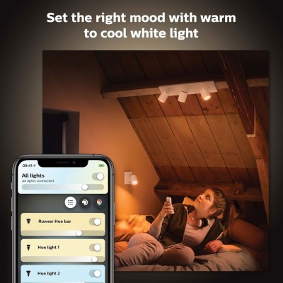 Philips Hue - Runner White Ambiance 3 spot 1200 lm Vit - A13225