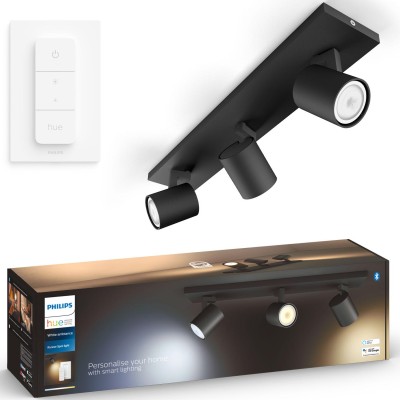 Philips Hue - Runner White Ambiance 3 spotlights 1200 lm Svart - A13223