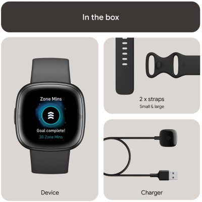 Fitbit - Sense 2, Shadow Grey/Graphite - FB521BKGB