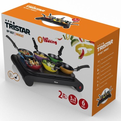 Tristar - Wokset 6 färgade pannor - BP-2827