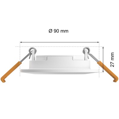 Philips Hue - Slim Downlight S 90mm White and Color Ambiance Vit 1-pack - A13216