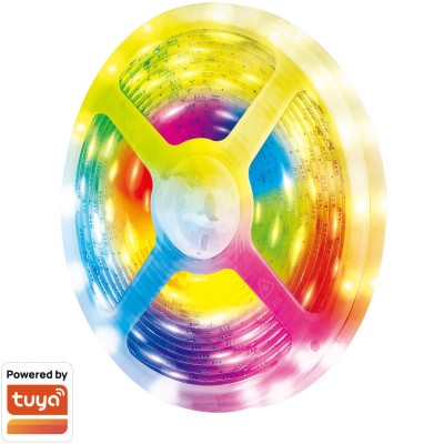 LogiLink - Smart Digital RGB-LED-strip adressbar 400 lm 5m LED WiFi Tuya - A13881