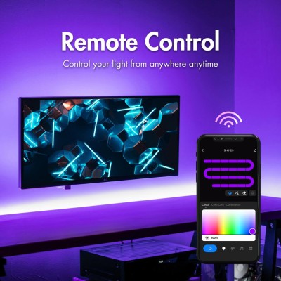 LogiLink - Smart Digital RGB-LED-strip adressbar 400 lm 5m LED WiFi Tuya - A13881