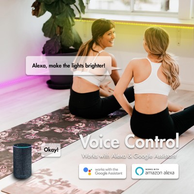 LogiLink - Smart Digital RGB-LED-strip adressbar 400 lm 5m LED WiFi Tuya - A13881