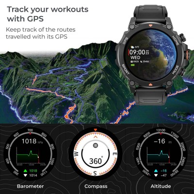 KSIX - Smartklocka Explorer GPS - Svart - A14607