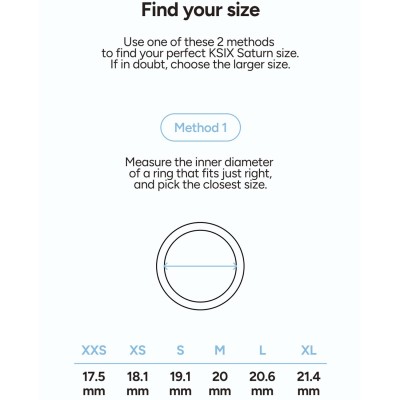 KSIX - Smart Ring Saturn Svart - M - A14615