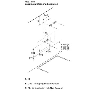 Siemens - LC87KFN60 - iQ300, Vägghängd köksfläkt, 80 cm, Klarglas med svart tryck, Svart