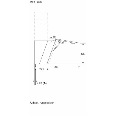 Siemens - LC91KLT60 - iQ700, Vägghängd köksfläkt, 90 cm, Klarglas med svart tryck, Svart