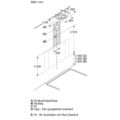 Siemens - LC91KLT60 - iQ700, Vägghängd köksfläkt, 90 cm, Klarglas med svart tryck, Svart