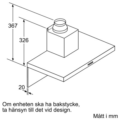 Siemens - LC97BHM50 - iQ300, Vägghängd köksfläkt, 90 cm, Rostfritt stål