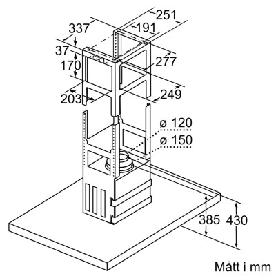 Siemens - LF97BCP50 - iQ500, Frihängande köksfläkt, 90 cm, Rostfritt stål