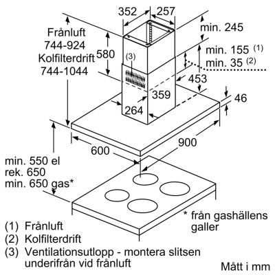 Siemens - LF98BIP50 - iQ500, Frihängande köksfläkt, 90 cm, Rostfritt stål