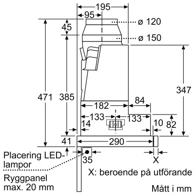 Siemens - LI97RB531 - iQ300, Utdragbar köksfläkt, 90 cm, Silvermetallic