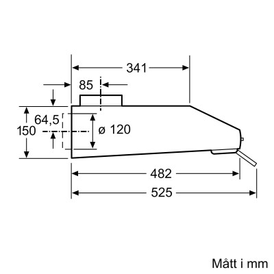 Siemens - LU63LCC20 - iQ300, Underbyggd fläkt, 60 cm, Vit