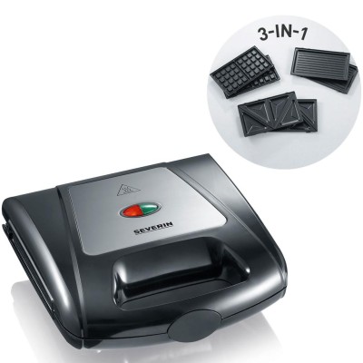 Severin - Smörgåsgrill Multi 3 st utbytbara plattor - A12743