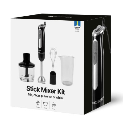 Champion - Stavmixer MultiKit 600W STM200 Rostfri/Svart - CHSTM200