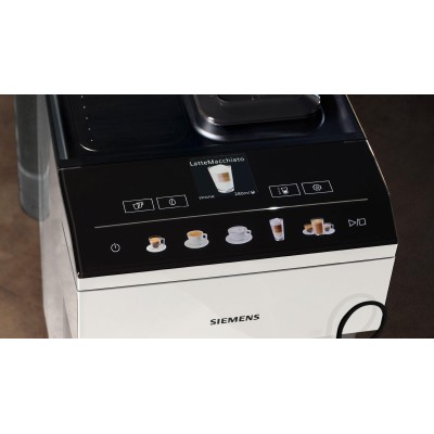 Siemens - TP515R02 - Helautomatisk kaffemaskin, EQ500 classic, Dagsljus silver, Vit