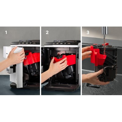 Siemens - TP515R02 - Helautomatisk kaffemaskin, EQ500 classic, Dagsljus silver, Vit