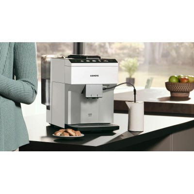 Siemens - TP515R02 - Helautomatisk kaffemaskin, EQ500 classic, Dagsljus silver, Vit