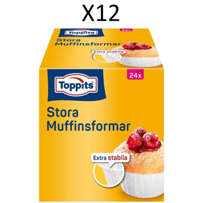 Toppits - Stora muffinsformar 24st,12st i dfp - A14064