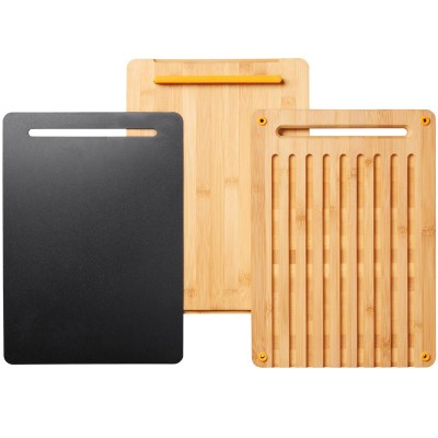 Fiskars - Skärbräda i bambu, 3 delar FF - 1057550