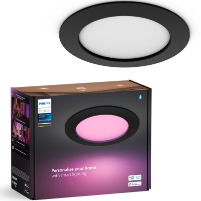 Philips Hue - Slim Downlight L 170mm White and Color Ambiance Svart 1-pack - A13221