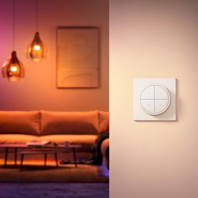 Philips Hue - Tap Dial Switch Fjärrkontroll/Vriddimmer Vit - 929003500101