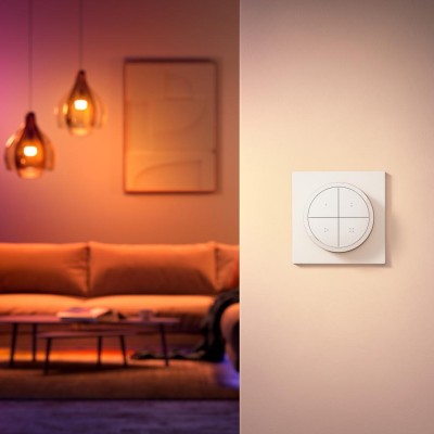 Philips Hue - Tap Dial Switch Fjärrkontroll/Vriddimmer Vit - 929003500101