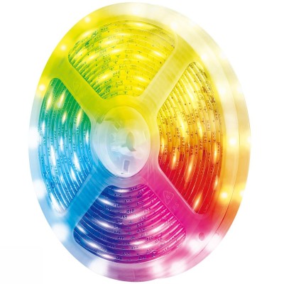 LogiLink - Smart RGB+CCT (RGB + Varm-kallvit) Light-strip 5m WiFi Tuya - A13880