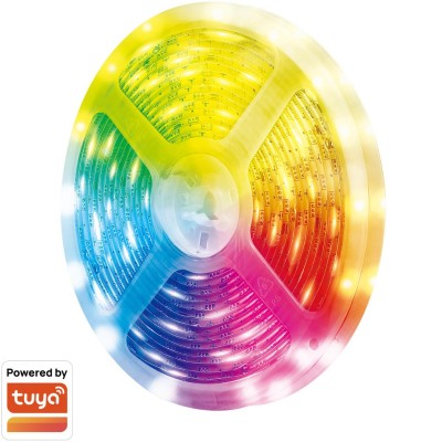 LogiLink - Smart RGB+CCT (RGB + Varm-kallvit) Light-strip 5m WiFi Tuya - A13880