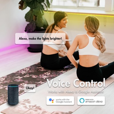 LogiLink - Smart RGB+CCT (RGB + Varm-kallvit) Light-strip 5m WiFi Tuya - A13880