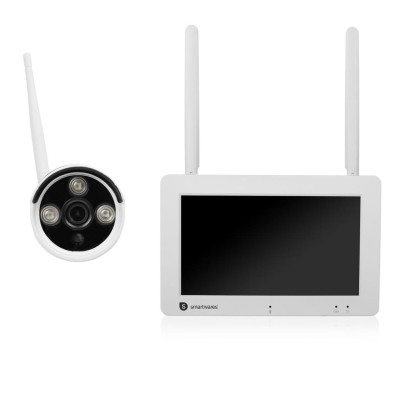 Smartwares - Trådlös övervakningskamera 1080p 7" skärm + app - A10063