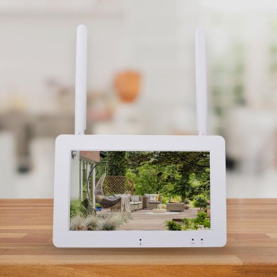 Smartwares - Trådlös övervakningskamera 1080p 7" skärm + app - A10063