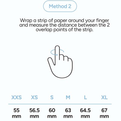 KSIX - Smart Ring Saturn Svart - S - A14614