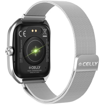 Celly - Trainerwide Smartwatch Milanese mesh Silver - A15897