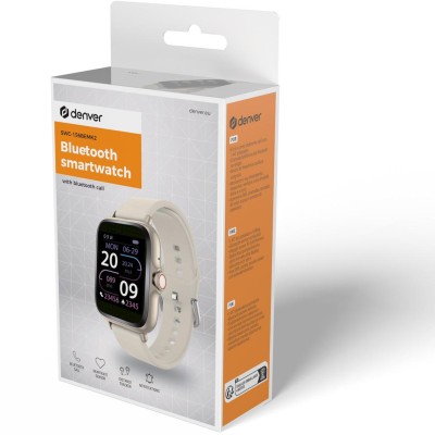 Denver - SmartWatch 1,44" display Hjärtsensor Beige - A14736